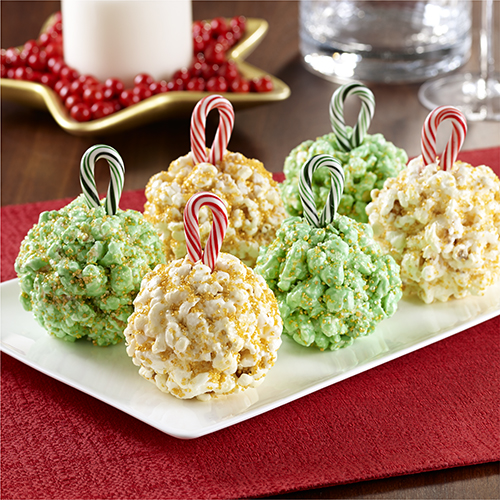 Microwave Holiday Popcorn Balls | Ready Set Eat